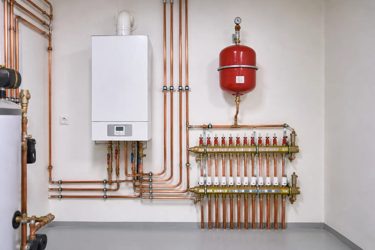 Chaufferie refaite par ABK6, réseau cuivre neuf