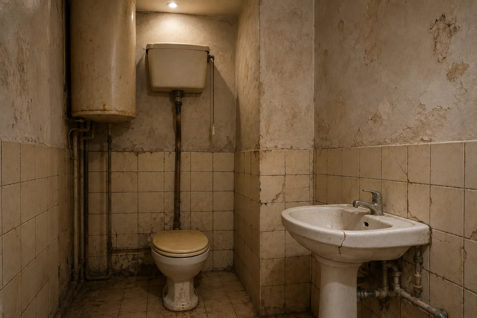 Salle d'eau avant travaux