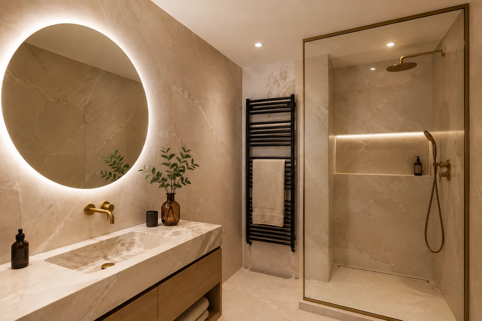 Salle de bains rénovée par ABK6